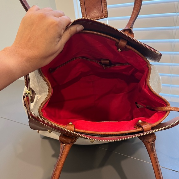 Dooney & Bourke Two-Tone Leather Tote - Picture 2 of 4